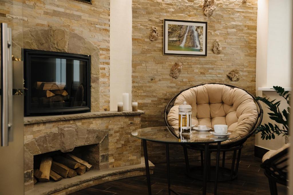 Posezení v ubytování Marmaros Apart-Hotel & Spa