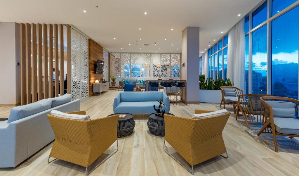 Posezení v ubytování Aquamare Hotel