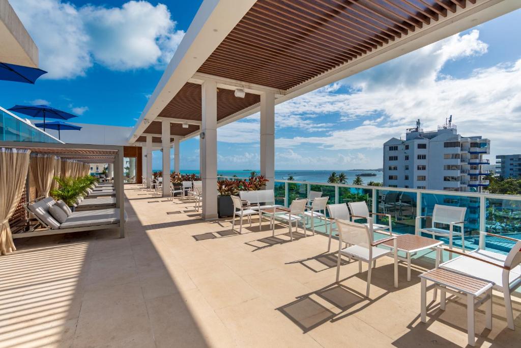 Balkón nebo terasa v ubytování Aquamare Hotel