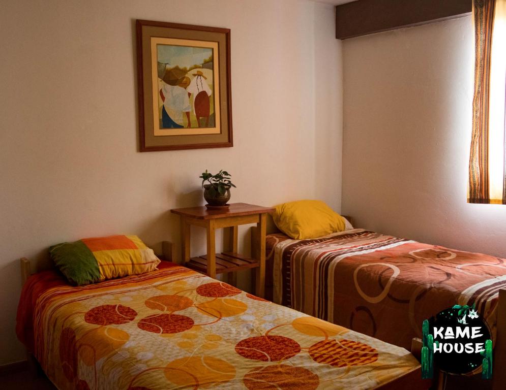Postel nebo postele na pokoji v ubytování Kame House hostel