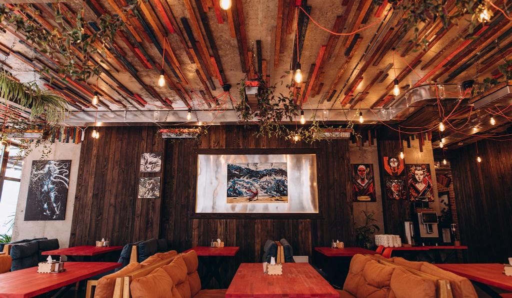 Posezení v ubytování Loft Hotel