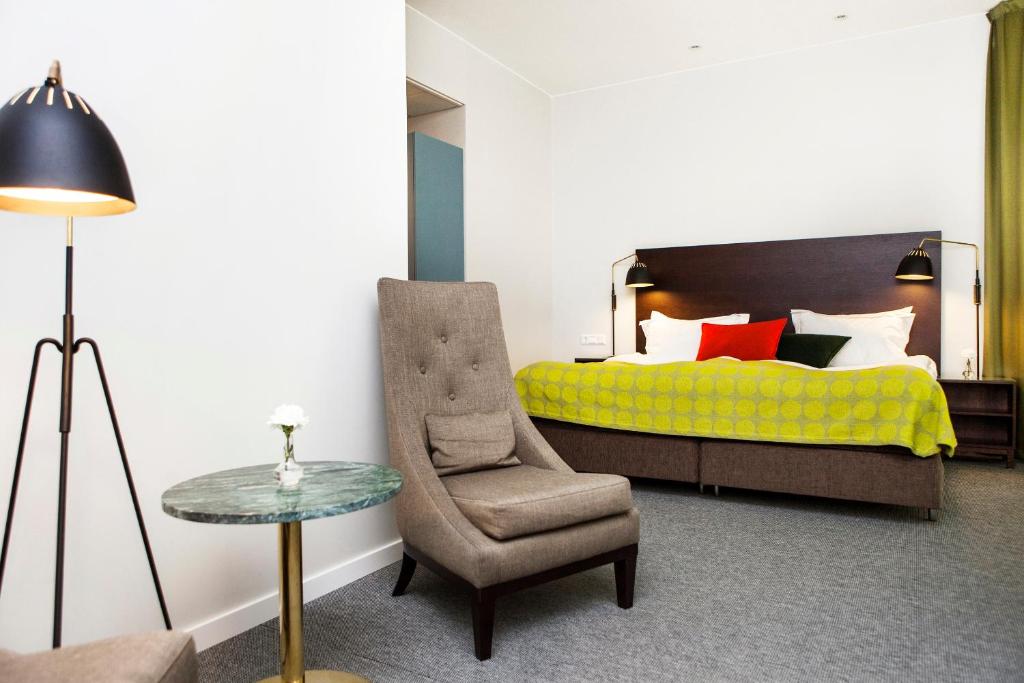 Postel nebo postele na pokoji v ubytování Elite Hotel Ideon, Lund