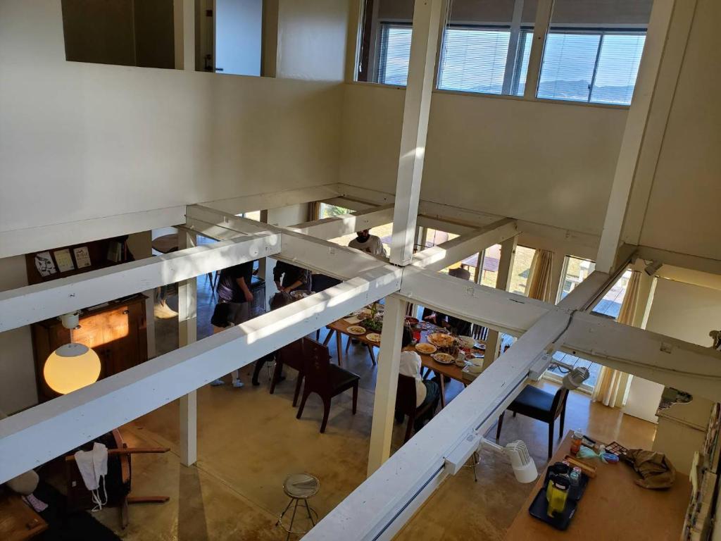 Megijima Beach Apartmentにあるレストランまたは飲食店