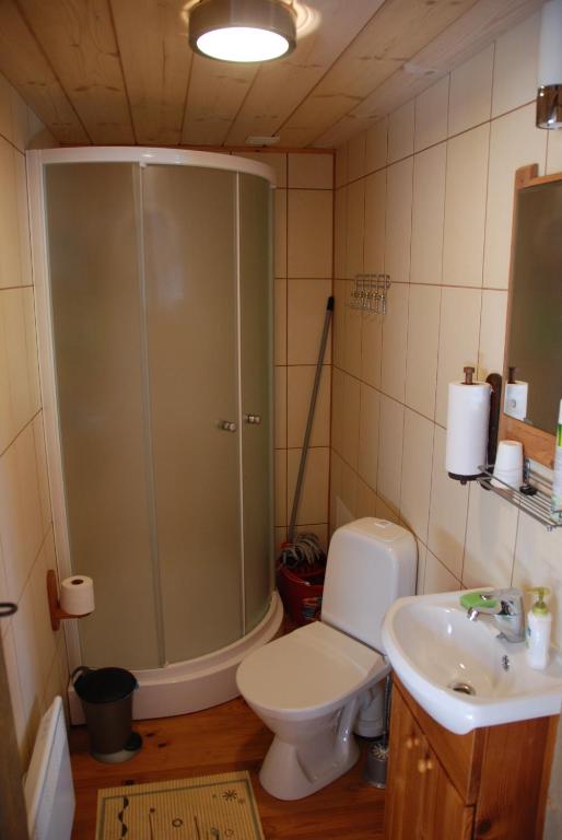 Koupelna v ubytování Avinurme Hostel