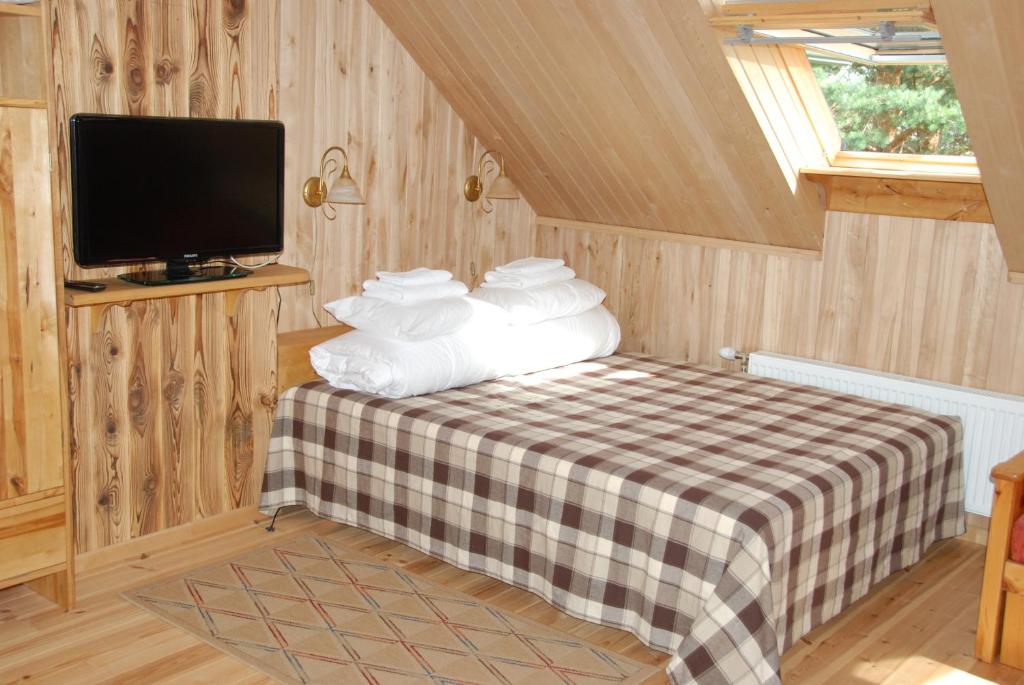 Postel nebo postele na pokoji v ubytování Avinurme Hostel