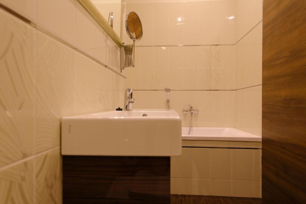 Koupelna v ubytování Hotel Ankavi