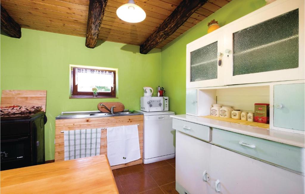 Kuchyň nebo kuchyňský kout v ubytování Two-Bedroom Holiday Home In Ozalj