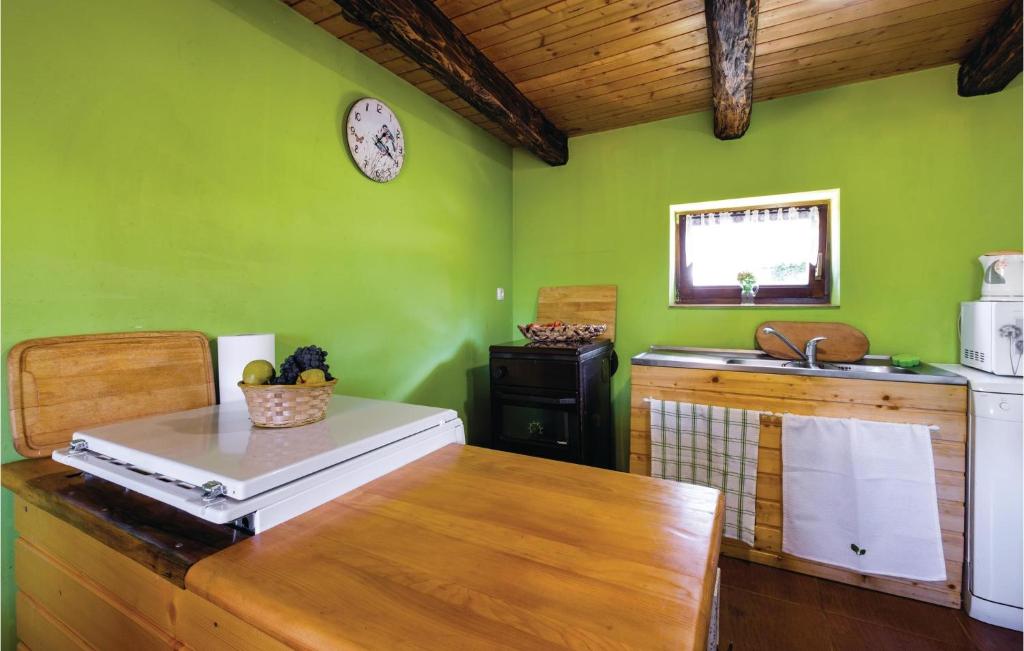 Kuchyň nebo kuchyňský kout v ubytování Two-Bedroom Holiday Home In Ozalj