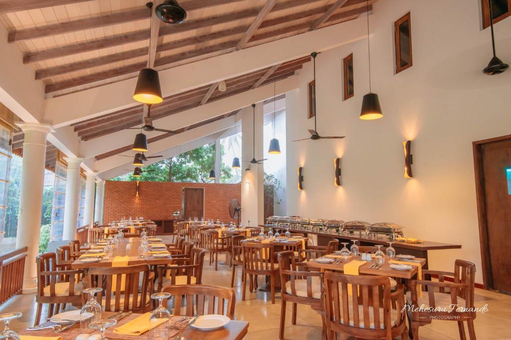 Restaurace v ubytování The Villas, Wadduwa