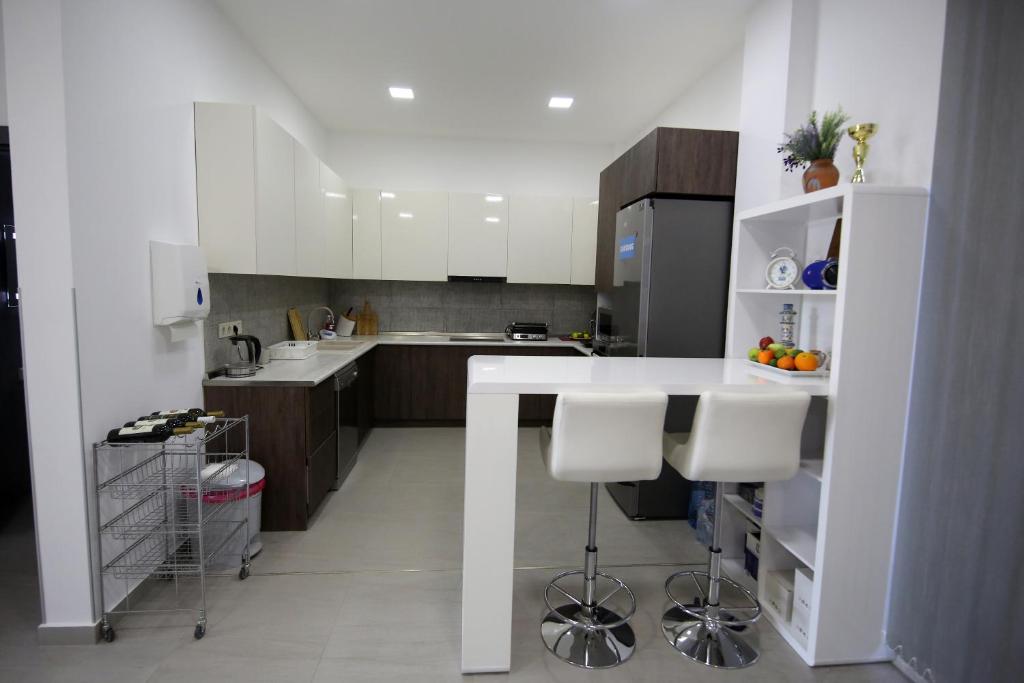 Kuchyň nebo kuchyňský kout v ubytování GH Prague Butik Hotel