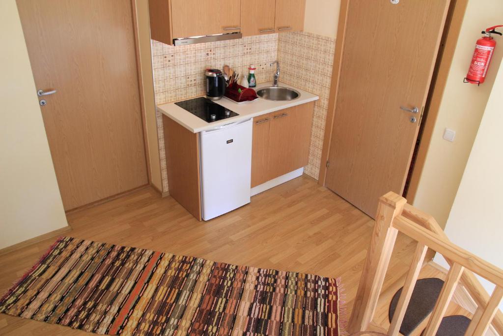 Kuchyň nebo kuchyňský kout v ubytování Peipsi Lake House