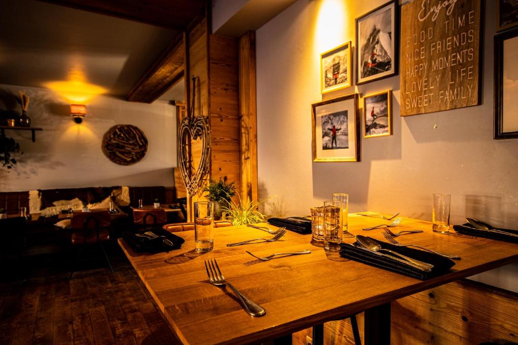 Nápoje v ubytování Hotel le Sherpa