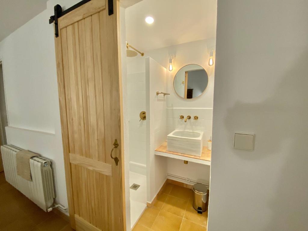Koupelna v ubytování Mas de l'Aranyó - Eco Wellness Spa