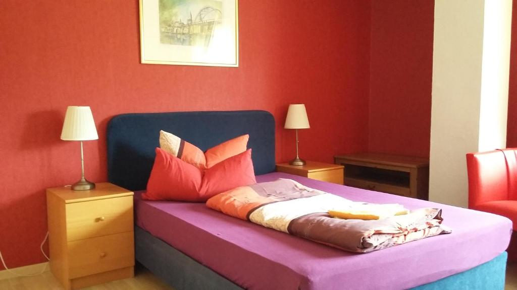 Postel nebo postele na pokoji v ubytování Hotel Dänholm