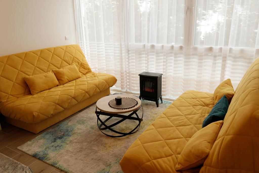Ruang duduk di Apartman PETICA Divčibare