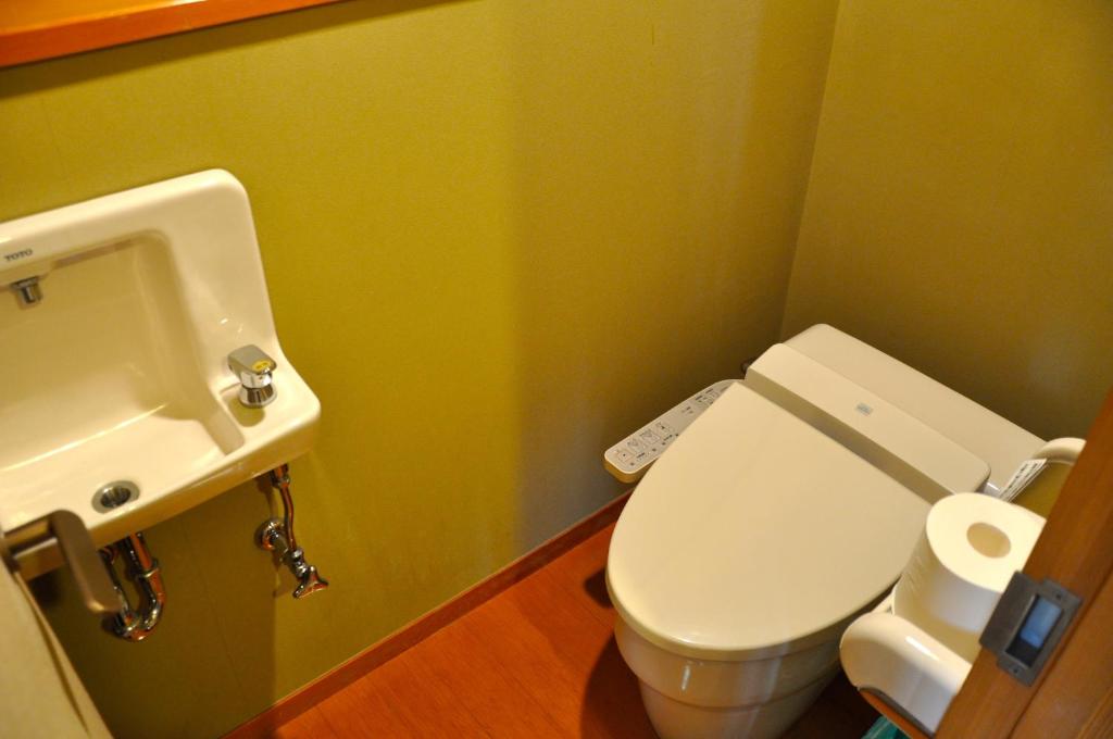 Koupelna v ubytování Hotel Bientos