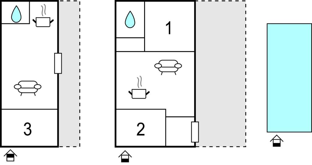 Plan piętra w obiekcie Lovely Home In Vodnjan
