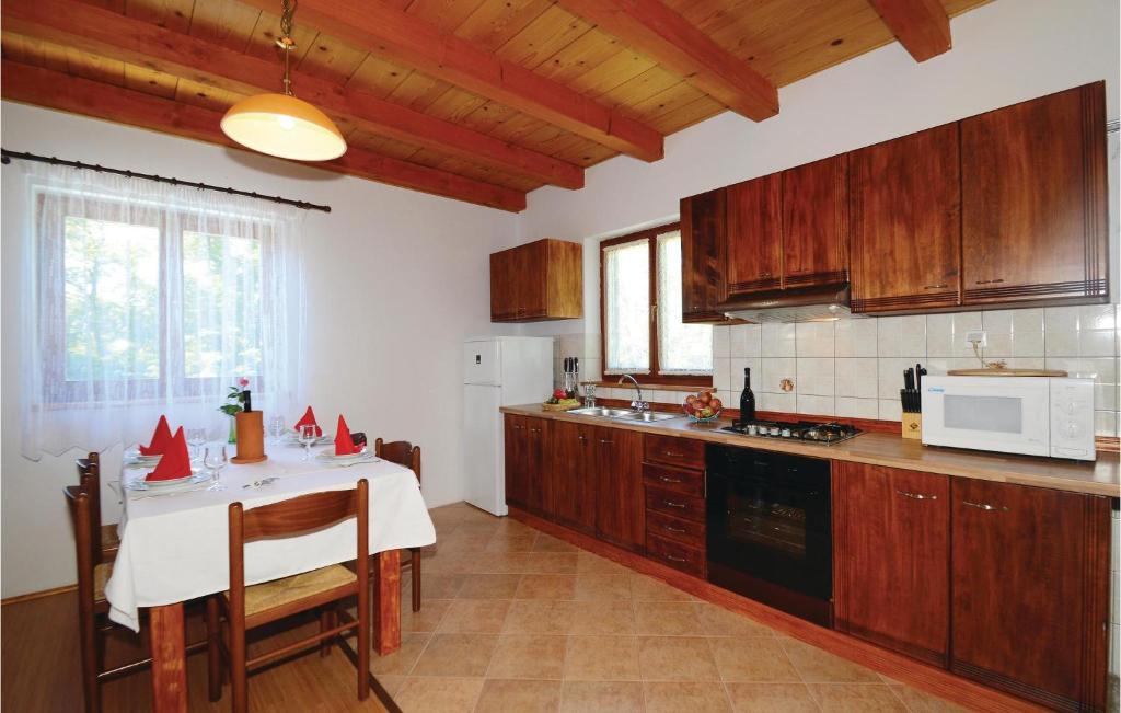 Kuchyň nebo kuchyňský kout v ubytování Holiday Home Jakacici Jakacici