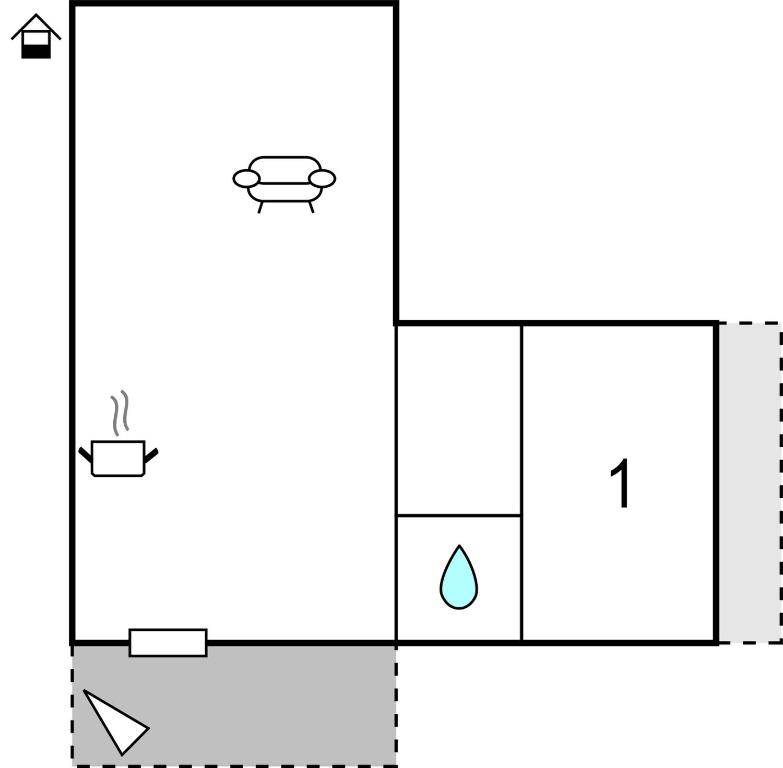 Plán poschodí v ubytovaní One-Bedroom Apartment With Sea View In Orebic