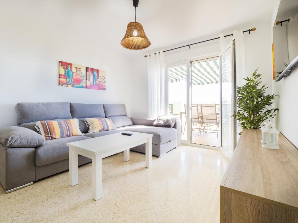 A seating area at Cubo's La Terraza del Mar