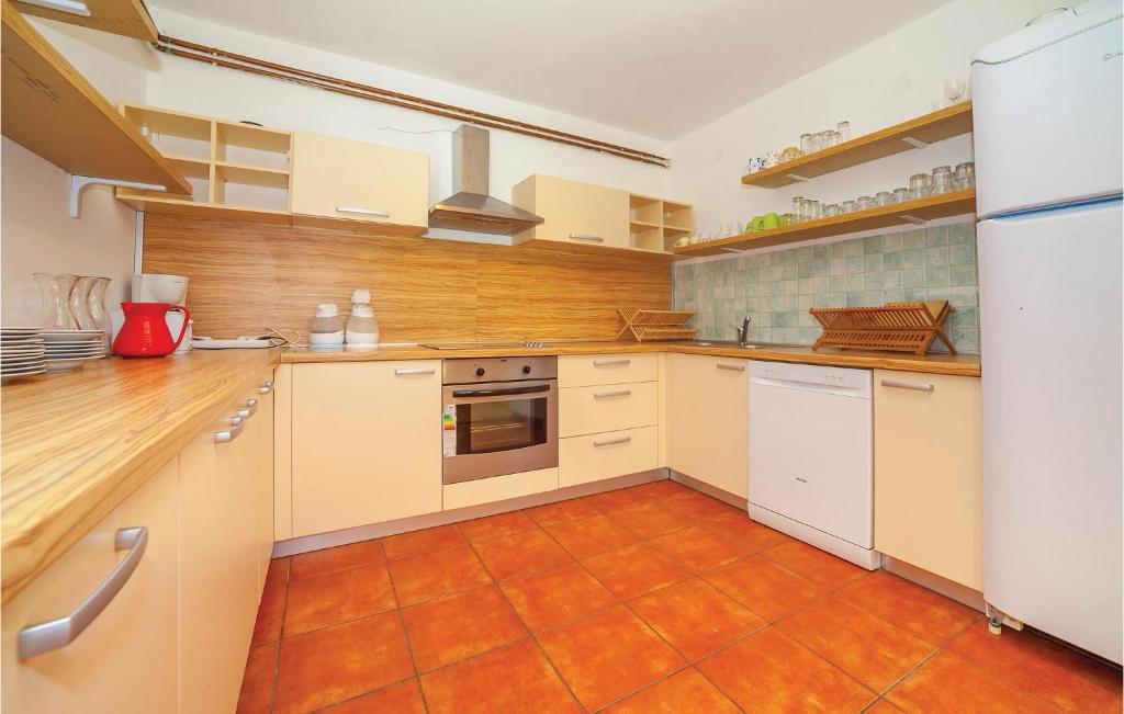Kuchyňa alebo kuchynka v ubytovaní 7 Bedroom Pet Friendly Home In Crni Kal
