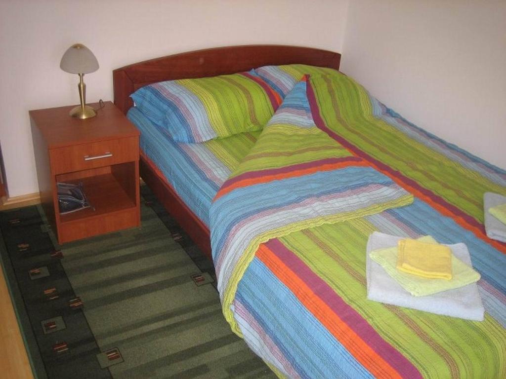 Postel nebo postele na pokoji v ubytování Bazeni Baikal
