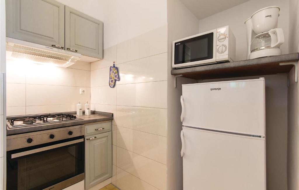 Kuchyň nebo kuchyňský kout v ubytování Apartment Sad Ii