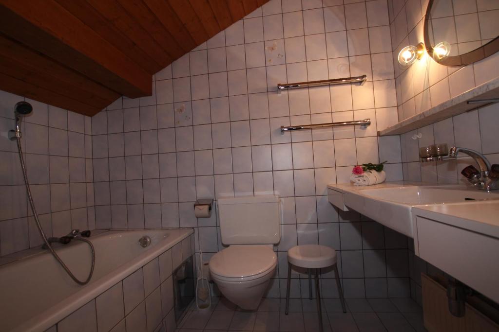 Koupelna v ubytování Gasthof zur Mühle