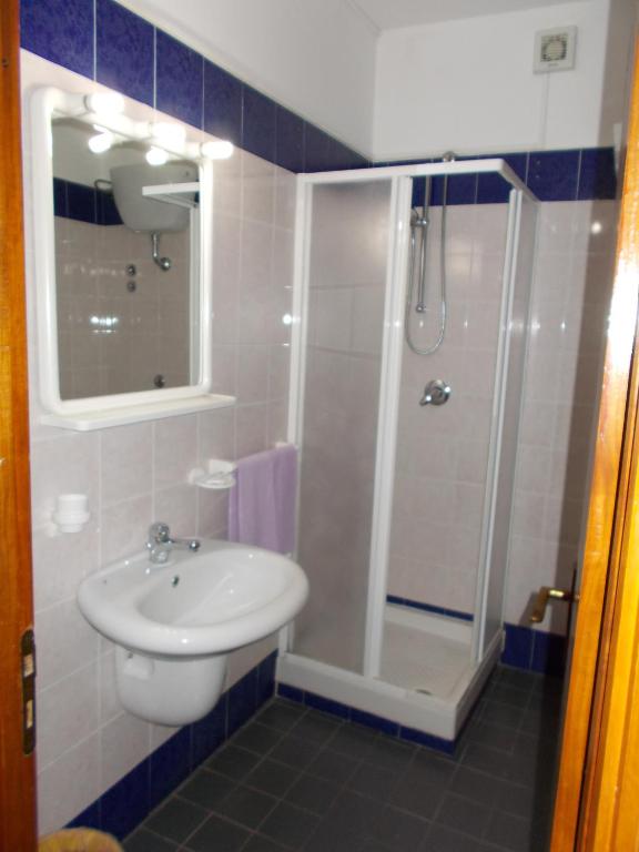 Koupelna v ubytování Hotel Maremonti