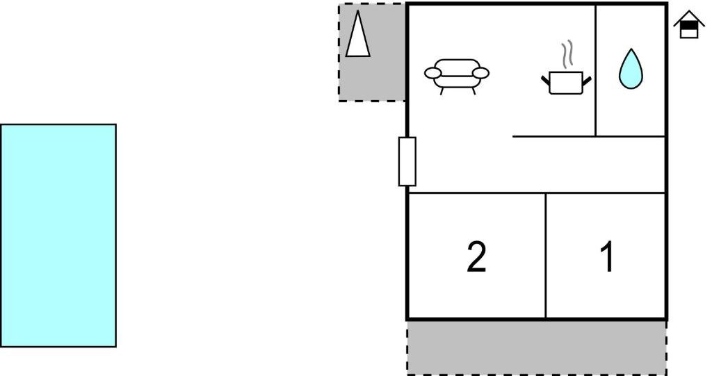 Plán poschodí v ubytovaní Apartment Kastel Stari 19