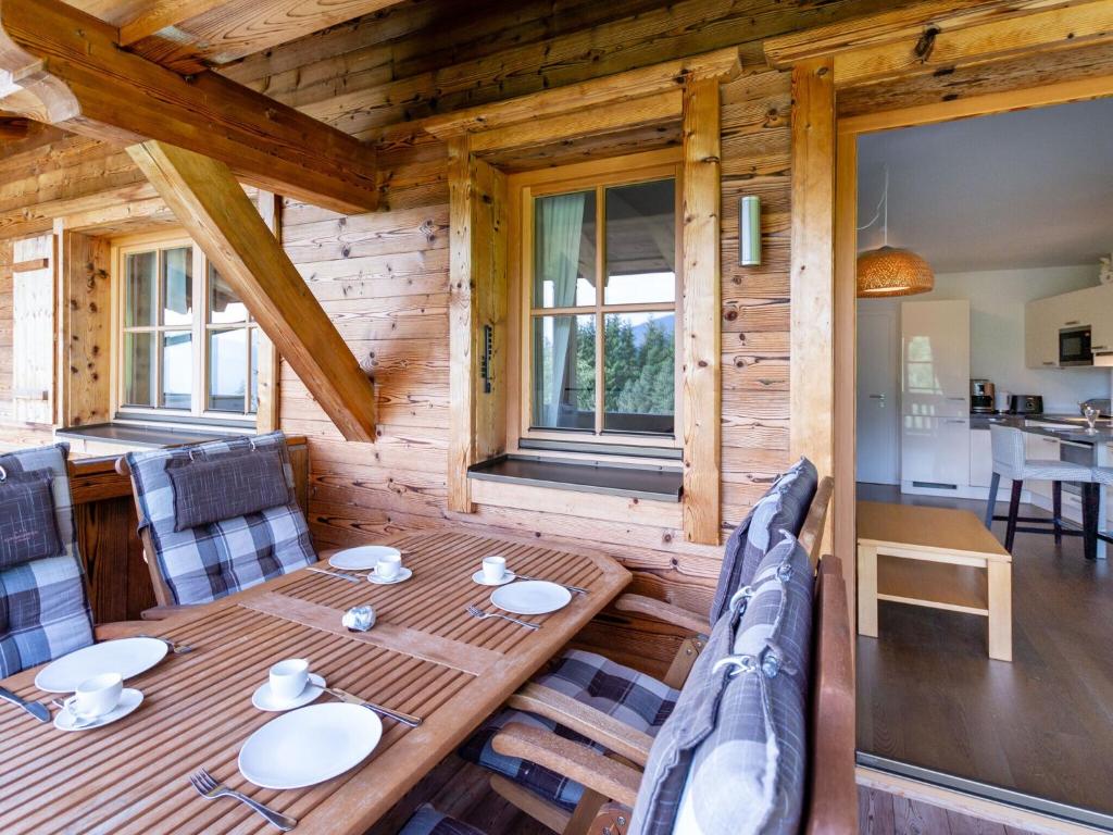 Posezení v ubytování Apartment near the ski area in Mittersill