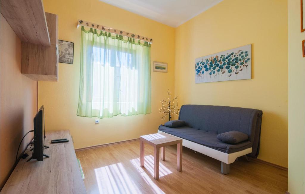 Televízia a/alebo spoločenská miestnosť v ubytovaní Holiday Home Omiska I