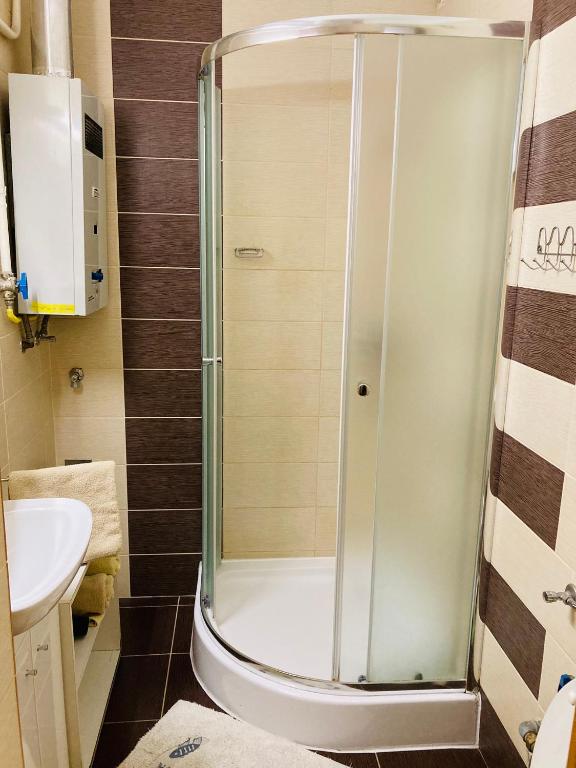 Kúpeľňa v ubytovaní Origo Apartman