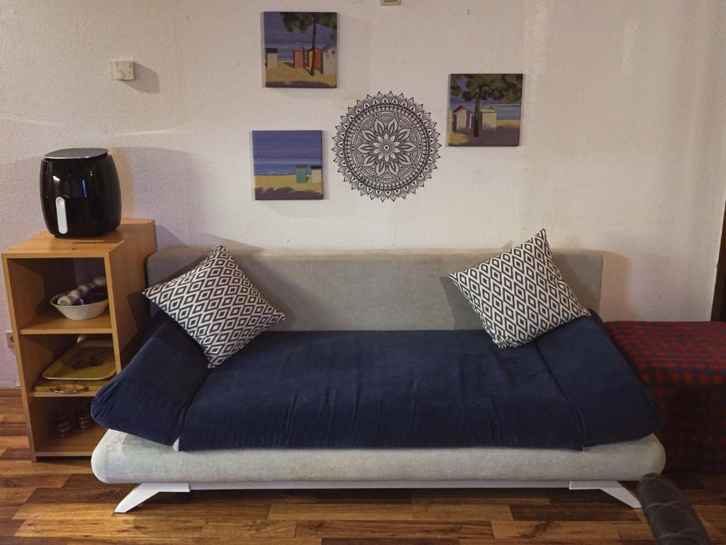 Posezení v ubytování Holiday apartment in Tauplitz with sauna