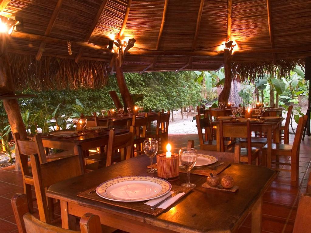 Restaurace v ubytování B&B Ranchos Itaúna