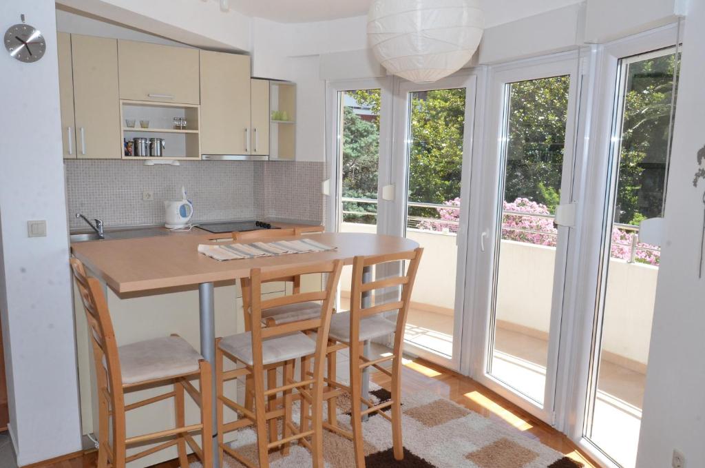 Kuchyň nebo kuchyňský kout v ubytování Apartments Bellevue - Otasevic