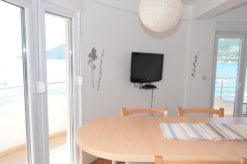 TV a/nebo společenská místnost v ubytování Apartments Bellevue - Otasevic