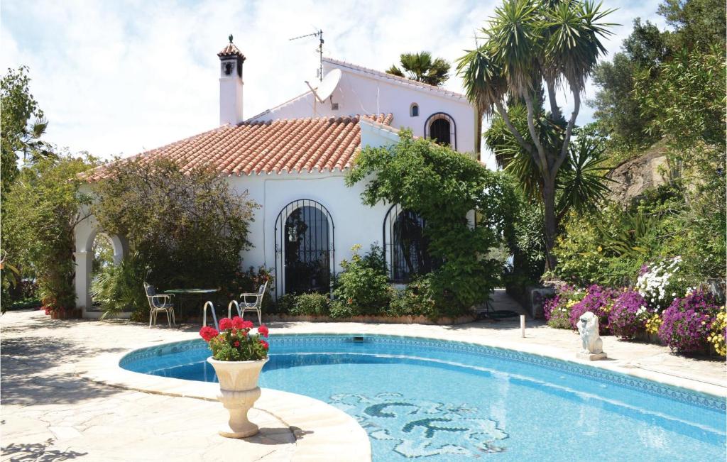 The swimming pool at or close to Beautiful Home In Algarrobo With Wifi