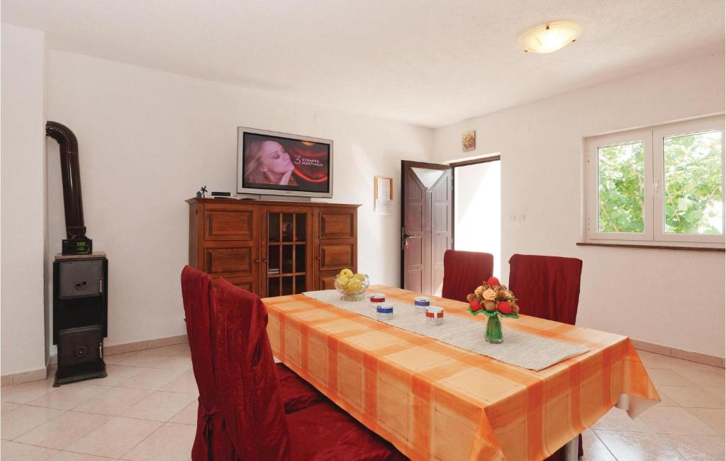 TV a/nebo společenská místnost v ubytování Amazing Apartment In Cesarica