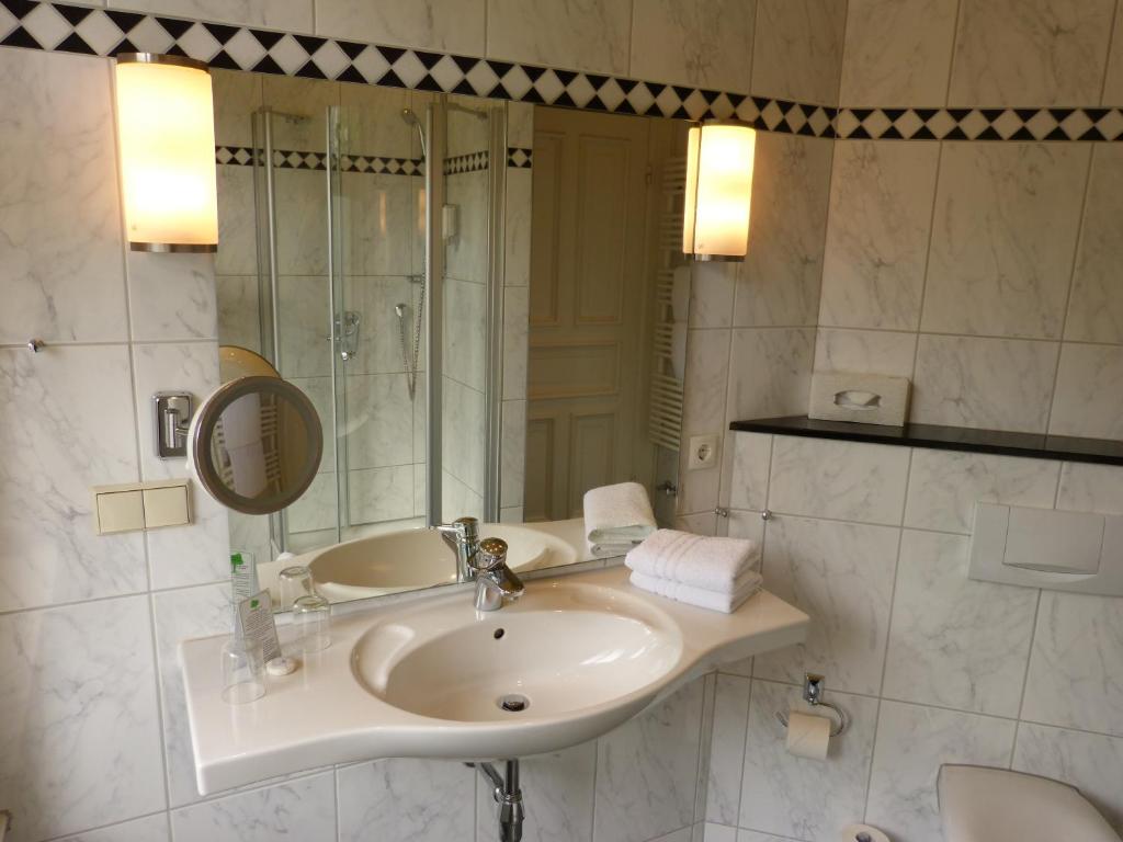 Koupelna v ubytování Hotel Vorbach