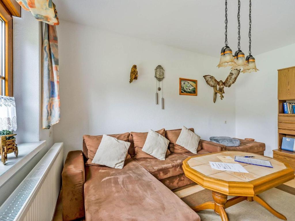 Posezení v ubytování Holiday Home in Jägersgrün with Sauna