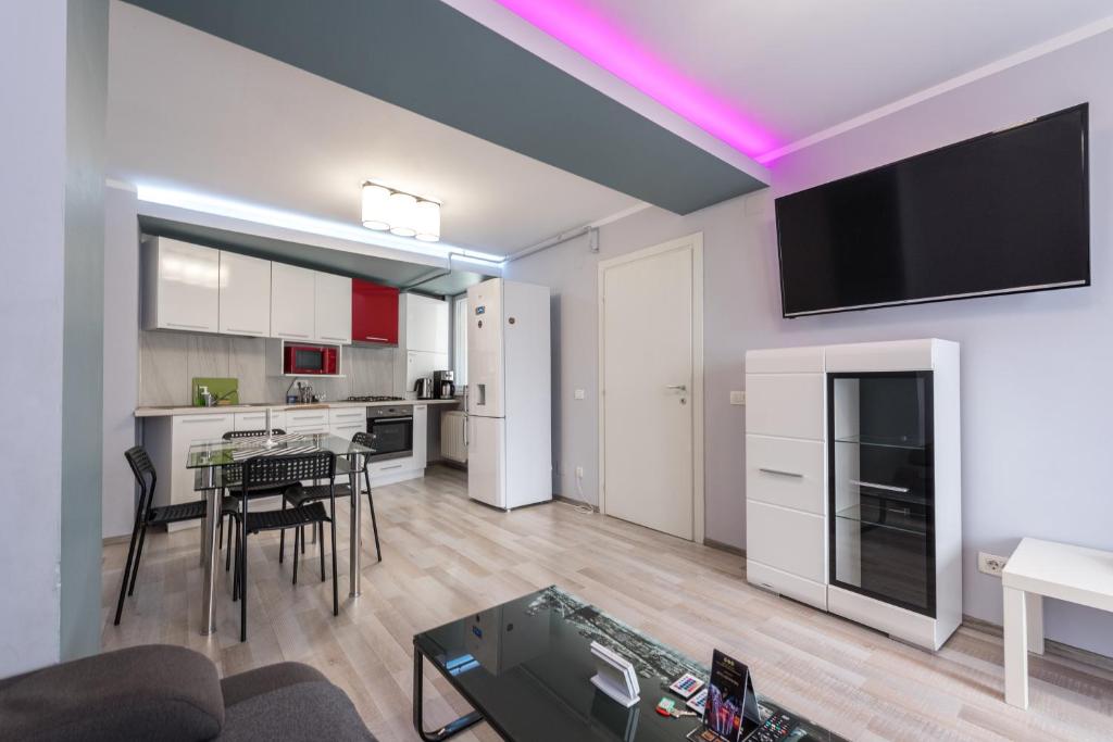 Kuchyň nebo kuchyňský kout v ubytování Harmony Residence