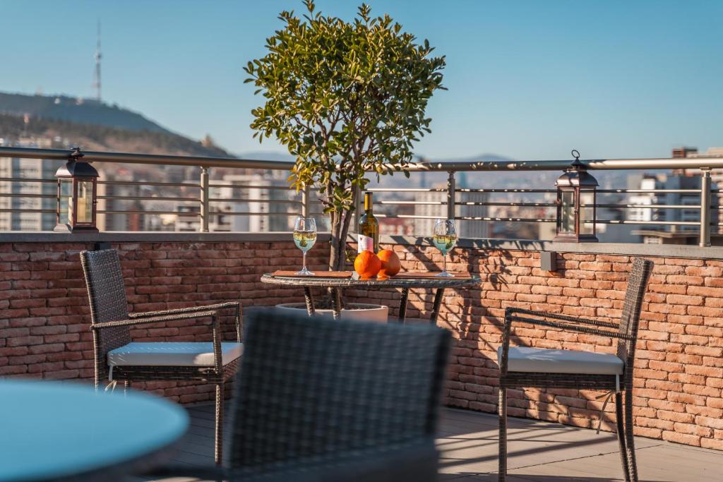 Balkón nebo terasa v ubytování Reed Hotel Tbilisi