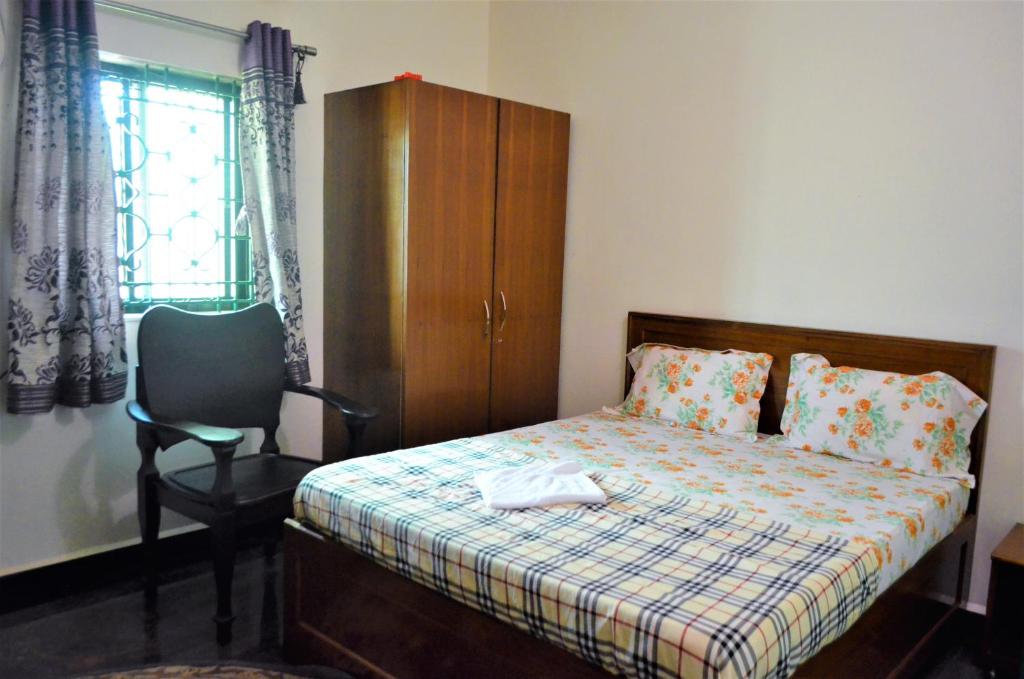 Postel nebo postele na pokoji v ubytování Marias house