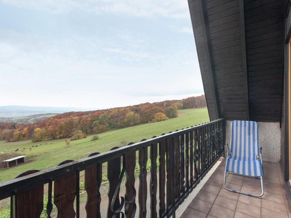 Balkón nebo terasa v ubytování Holiday cottage with terrace near the Rennsteig