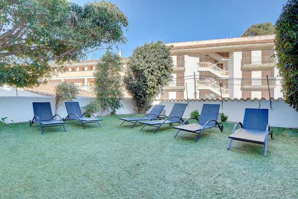 A garden outside Villa Port Andratx by Slow Villas