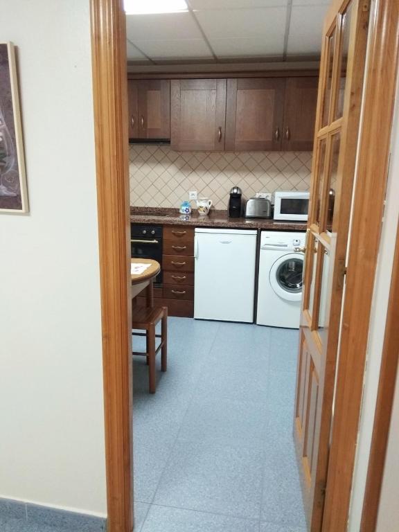 Kuchyň nebo kuchyňský kout v ubytování Apartamento Valle del Güeña