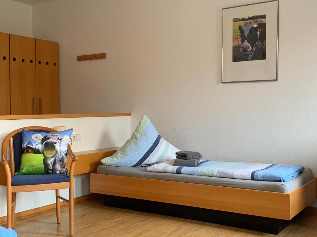 Postel nebo postele na pokoji v ubytování Landgasthaus-Hotel Wenninghoff