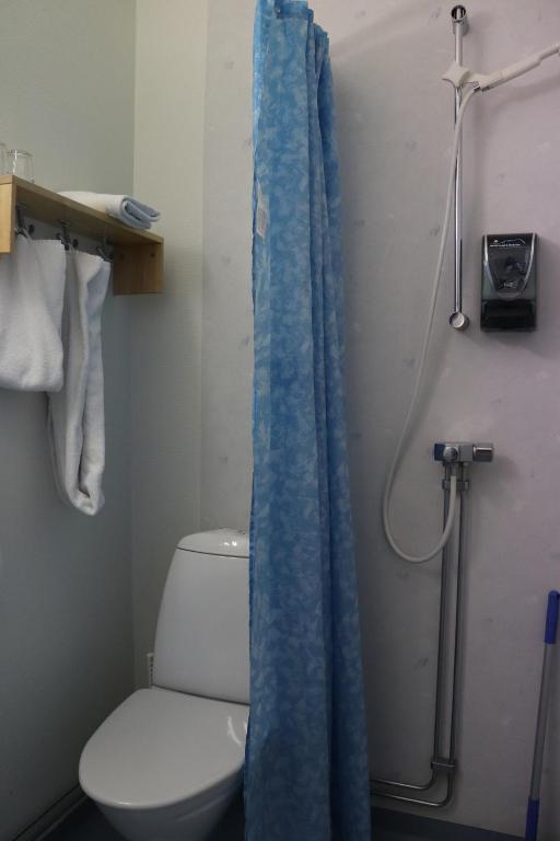 Koupelna v ubytování Hotell Tjamstan Malå