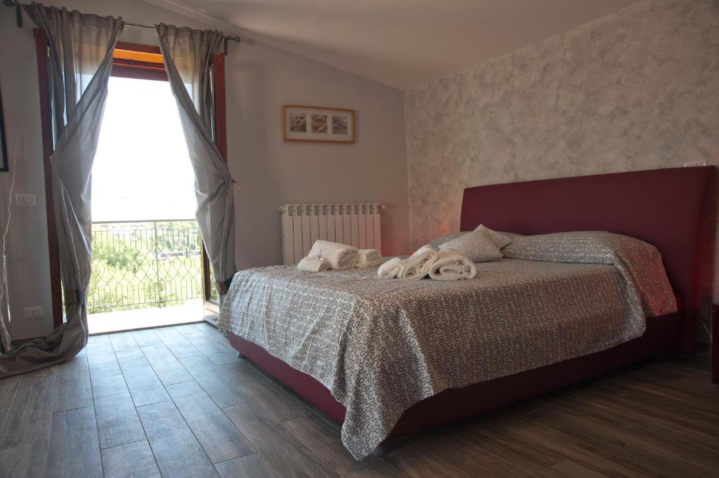 Cama o camas de una habitación en Domus in Viridi